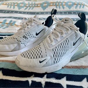 Nike Air Max 270 White and Black Sneakers